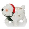 Snowman Dog Teelichtleuchter