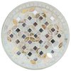 Cream & Gold Metallic Mosaic Kerzenteller