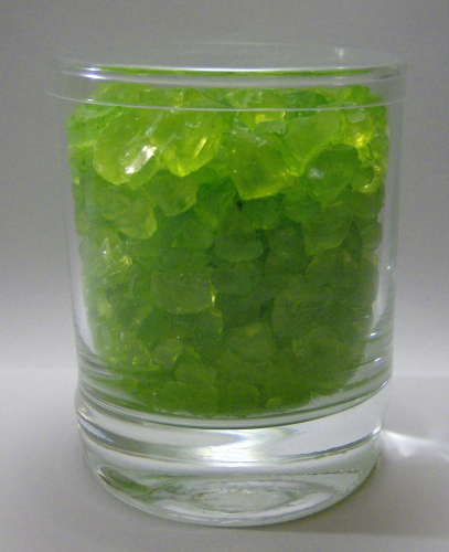 CRUSHED ICE grün, im Gina-Glas