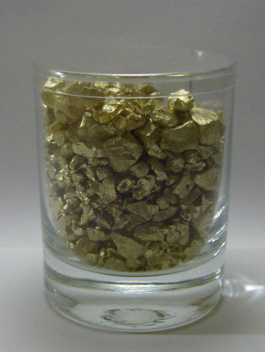 CRUSHED ICE gold, im Gina-Glas