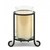 Scroll Pillar Sleever Kerzenhalter 340gr Glas