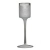 Silver Flicker Votivkerzenglas mit Fuß 21cm