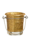 YC Bucket Gold Glitter Votivkerzenglas