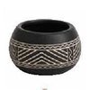 African Etched Ceramic Teelichthalter