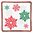 Red & Green Snowflakes Set 104gr Glas