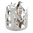 Silver Penguins Jar Kerzenhalter 410/623g